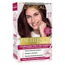 EXCELLENCE 4.15 CASTANO MOGANO GHIACCIO CREMA COLORANTE KIT L'OREAL