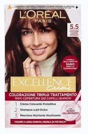EXCELLENCE 5.5 CaSTANO CHIARO MOGANO CREMA COLORANTE KIT L'OREAL