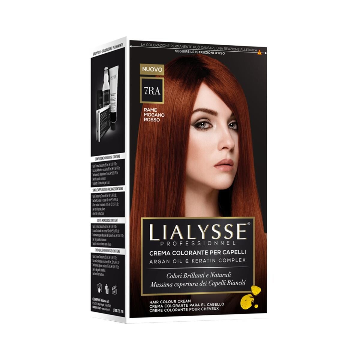 LIALYSSE 7RA RAME MOGANO ROSSO CREMA COLORANTE KIT