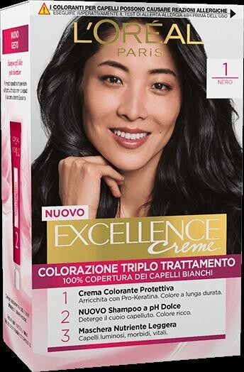 EXCELLENCE 1 NERO CREMA COLORANTE KIT L'OREAL