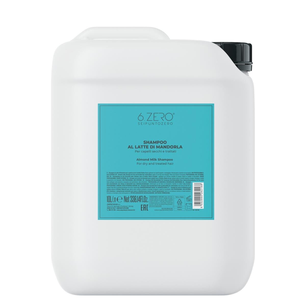 6.ZERO TANICA SHAMPOO SALON LATTE 10LT