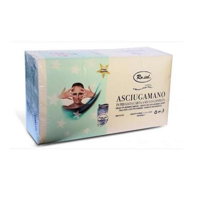 asciugamano***50 pz.***piegato goffrato 35x67 roial