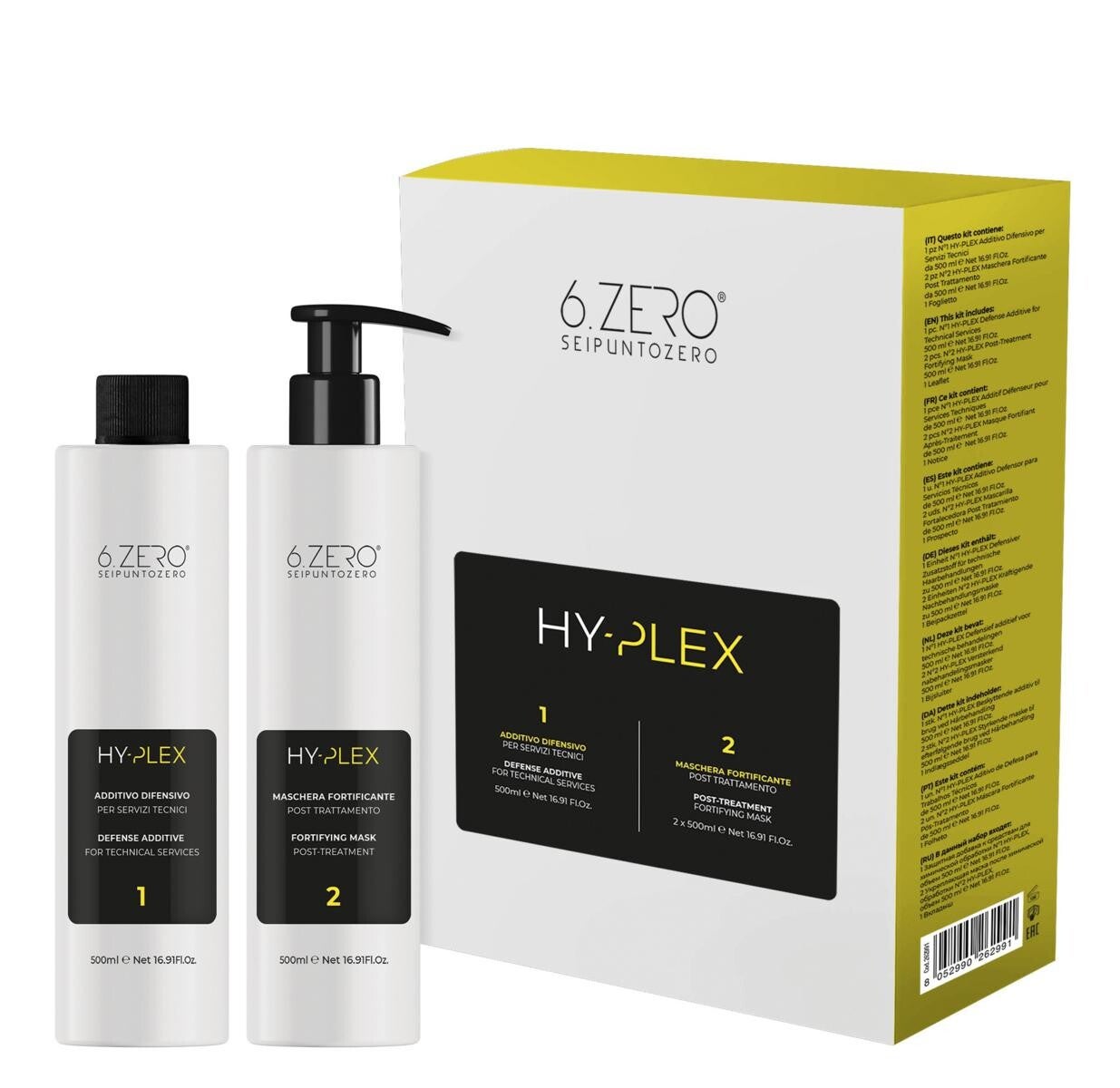 6.ZERO HY-PLEX KIT (3X500ml) 2Pz N°2/1Pz N°1