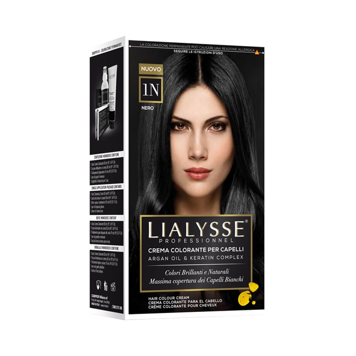 LIALYSSE 1N NERO CREMA COLORANTE KIT