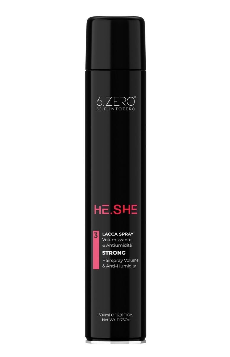 6.ZERO HE.SHE LACCA SPRAY STRONG 500ML