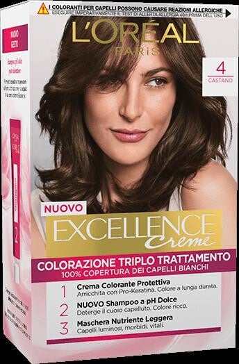 EXCELLENCE 4 CASTANO CREMA COLORANTE KIT L'OREAL