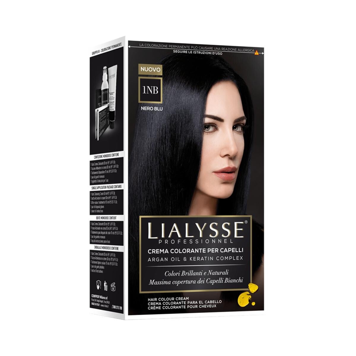 LIALYSSE 1NB NERO BLU CREMA COLORANTE KIT