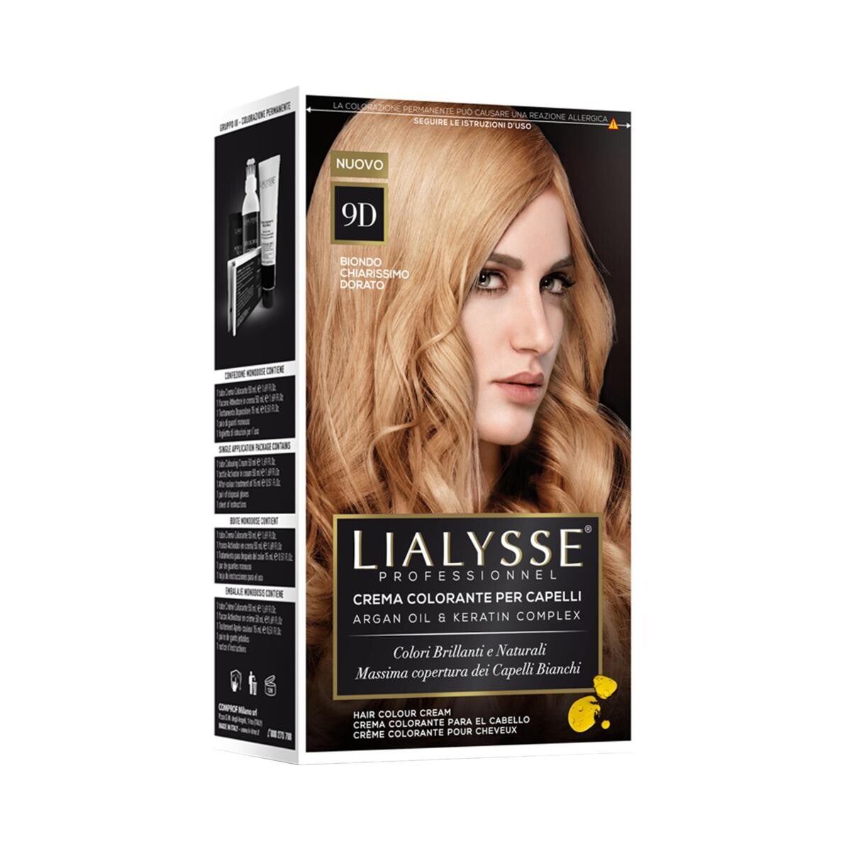 LIALYSSE 9D BIONDO CH.MO DORATOCREMA COLORANTE KIT