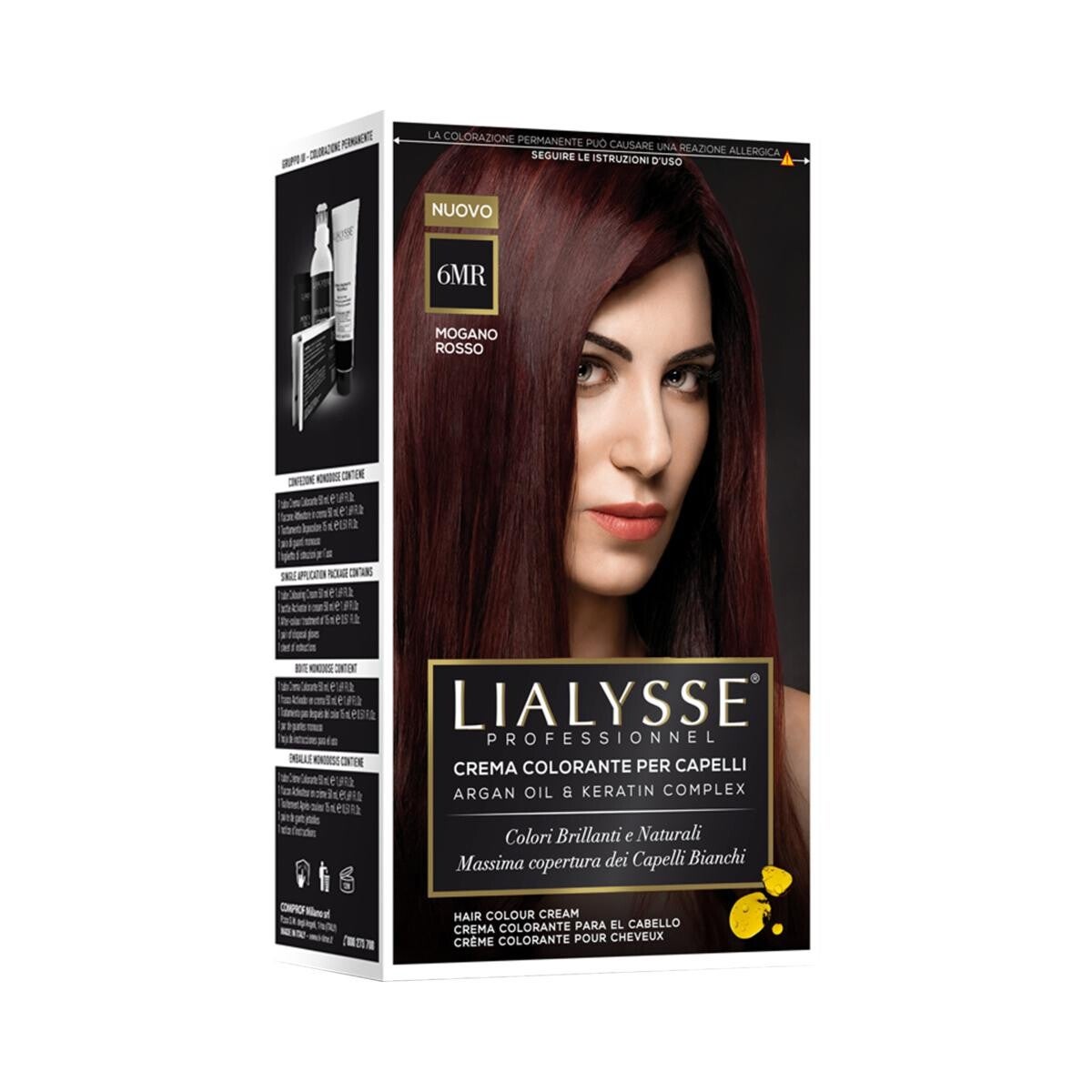 LIALYSSE 6MR MOGANO ROSSO CREMACOLORANTE KIT