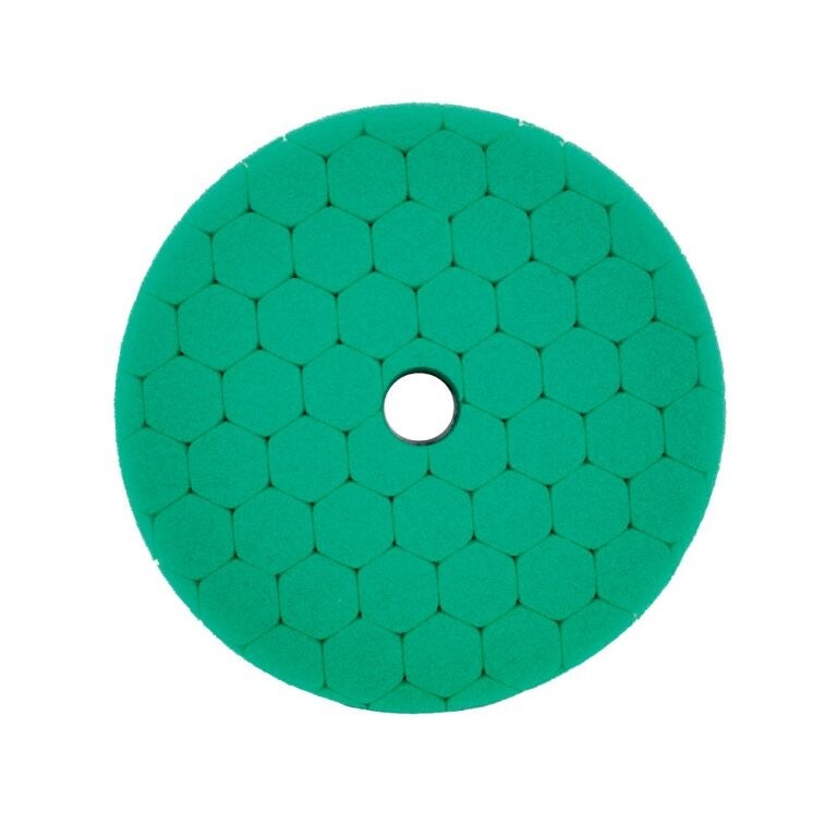 Boina Hex Espuma 5" para Roto Orbital - Verde- Corte Agressivo