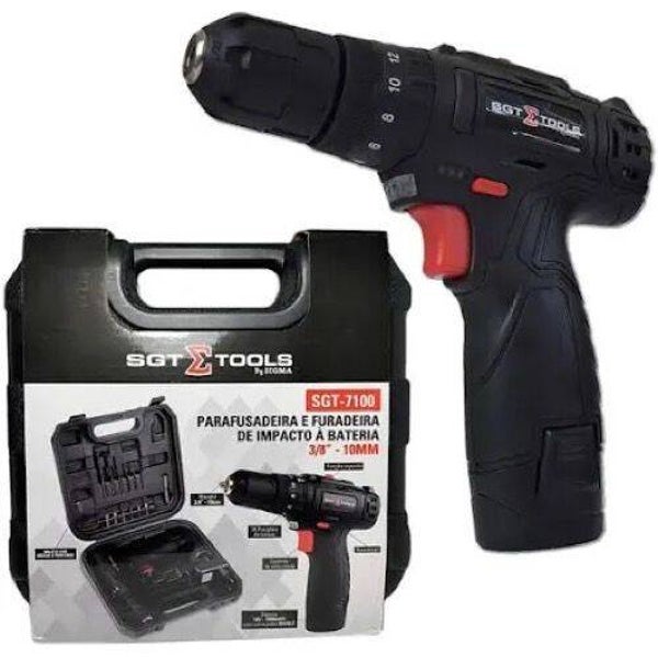 SGT- 7100- Parafusadeira e Furadeira de Impacto à Bateria 3/8" (10mm)