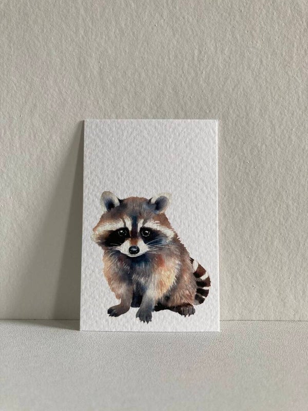 Mini-kaartje 'wasbeertje'