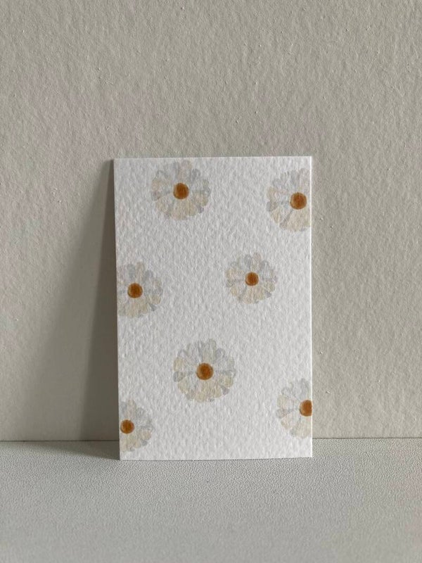 Mini-kaartje 'bloemetjes'