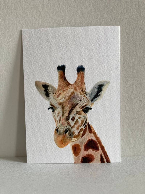 Kaart 'giraf, kleur'
