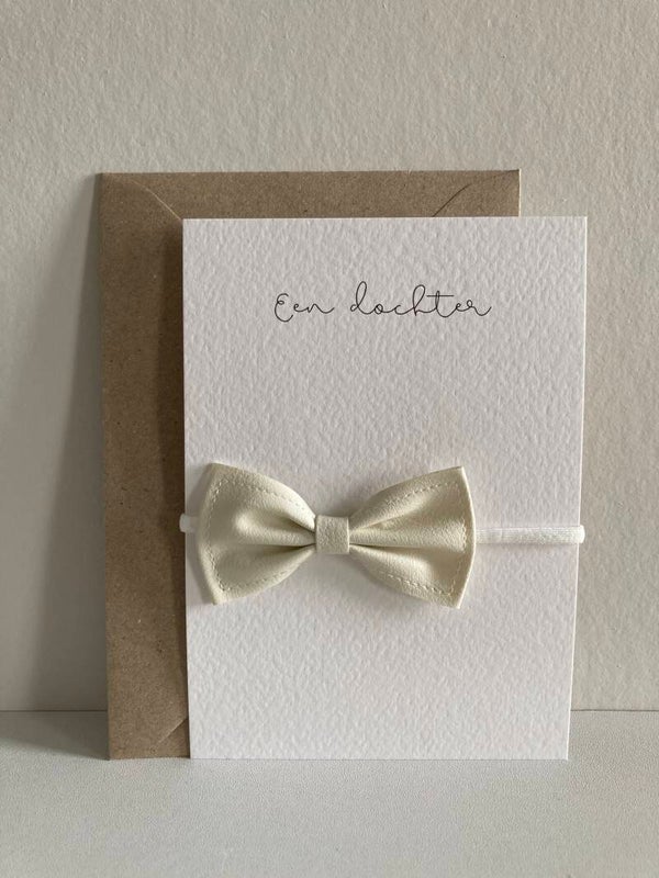 Cadeaukaart 'haarbandje, ecru'
