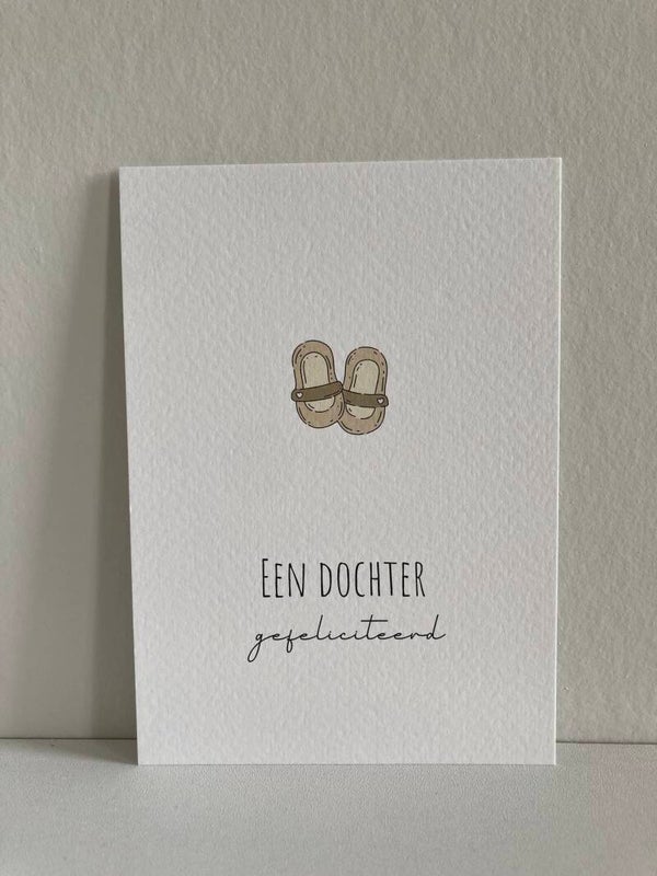Kaart 'een dochter'