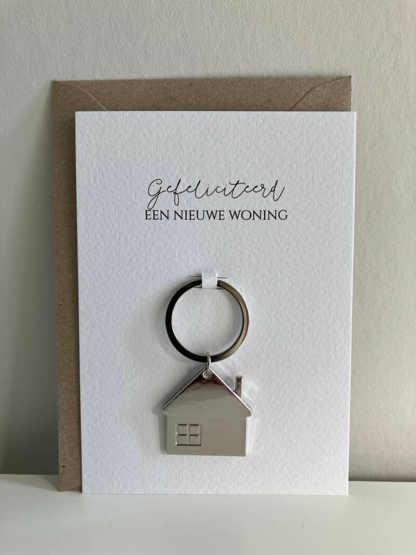 Cadeaukaart 'sleutelhanger nieuwe woning'