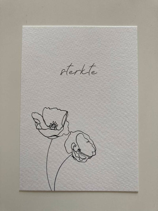 Kaart 'sterkte, zwart-wit'