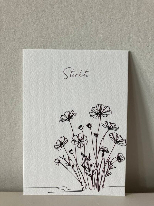 Kaart 'sterkte, bloemen'