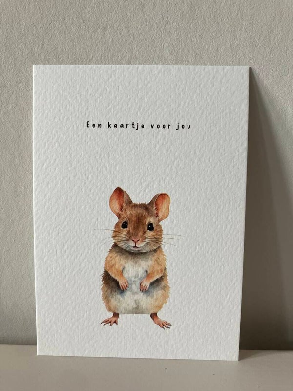 Kaart 'een kaartje voor jou, hamster'