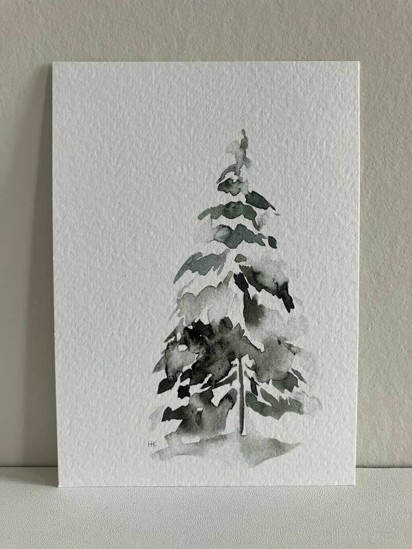 Kaart 'sneeuwboom' (inclusief sticker)