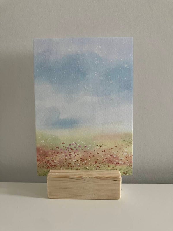 Kaartenhouder 'blank hout'