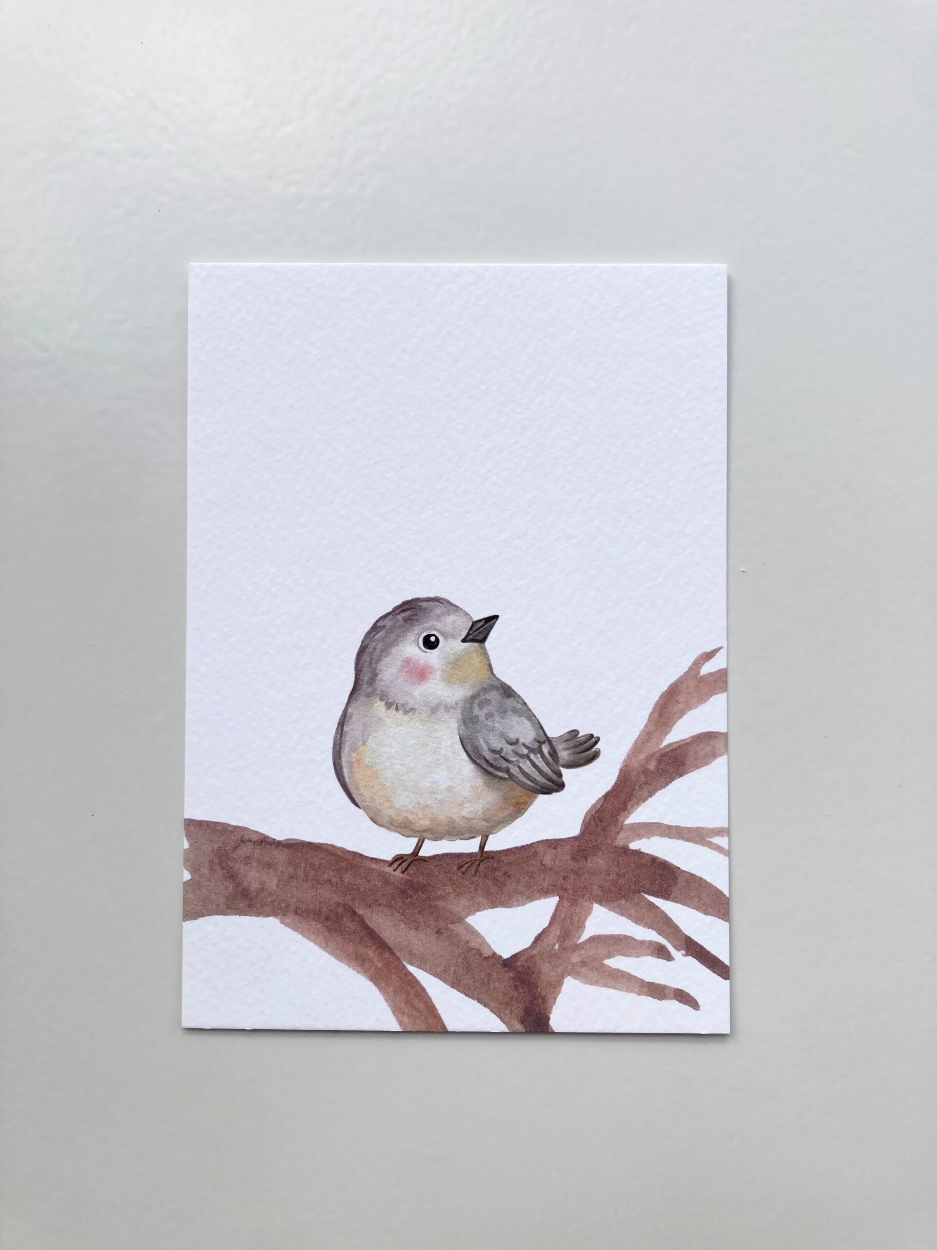 Kaart 'vogeltje op tak'