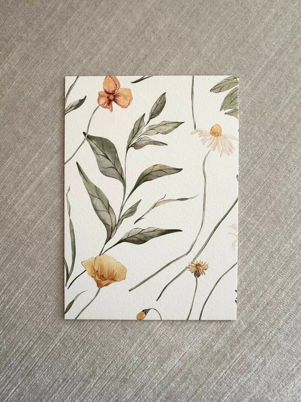 Kaart 'groene zomerbloemen'