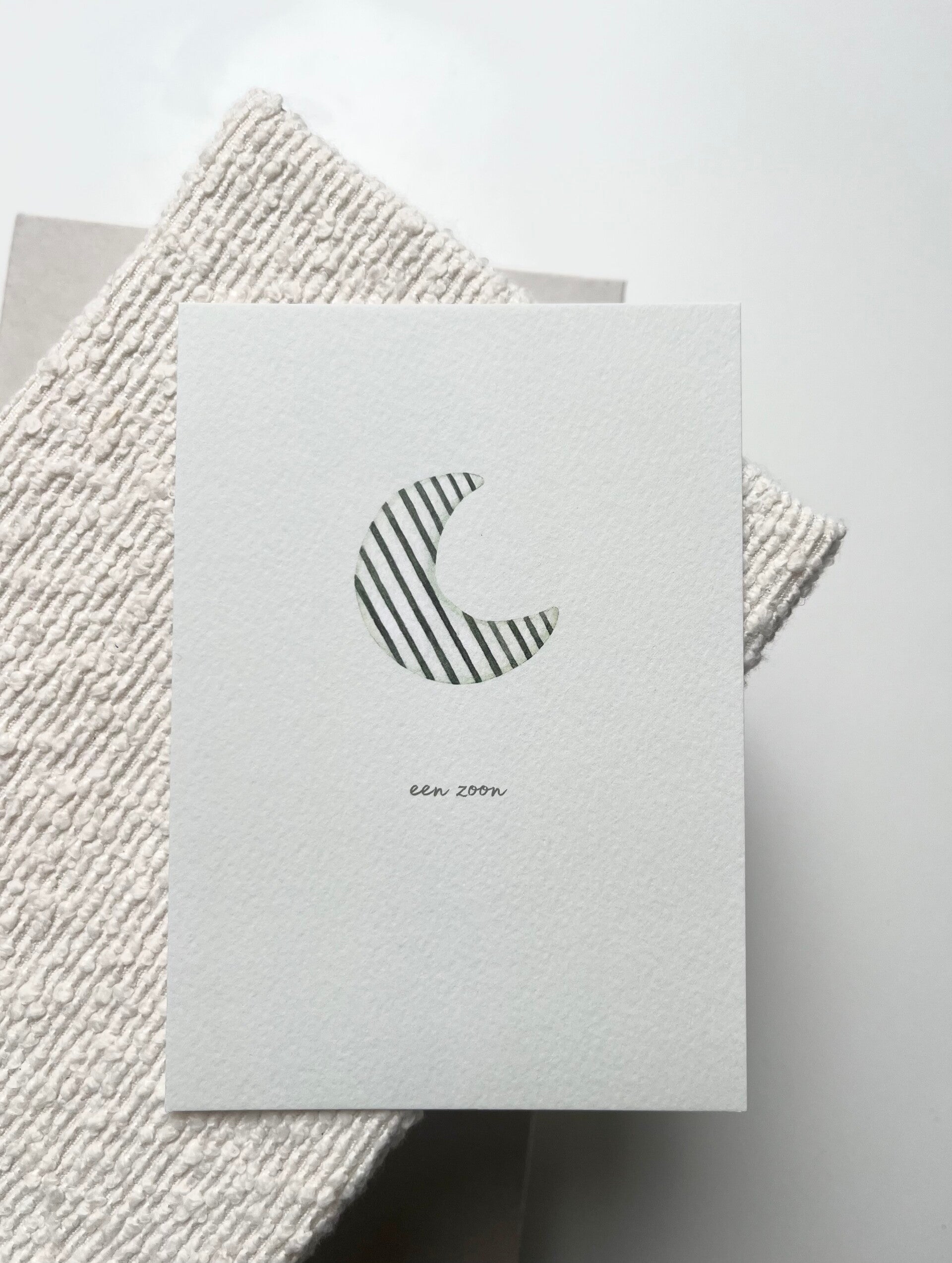 Kaart 'een zoon, maan'