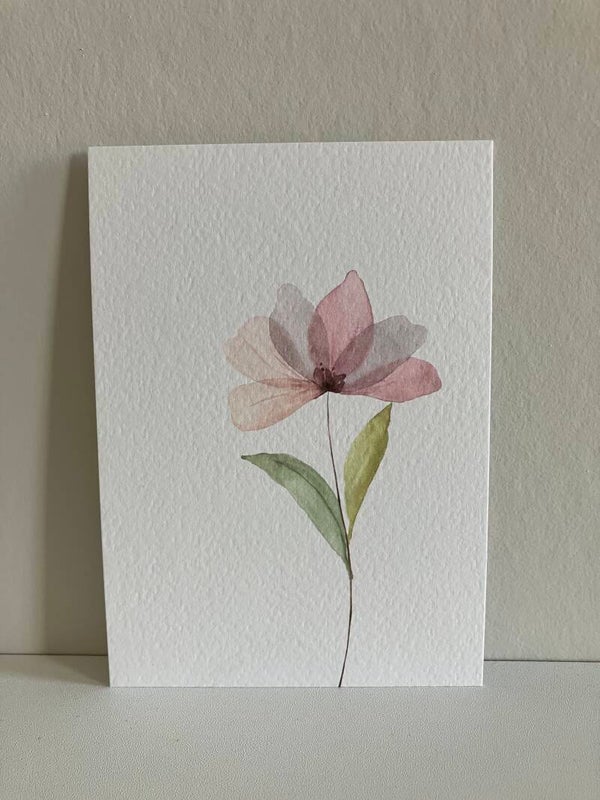 Kaart 'bloem, pastel'