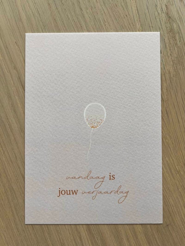 Kaart 'jouw verjaardag, ballon'