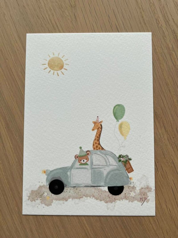 Kaart 'dierenauto'
