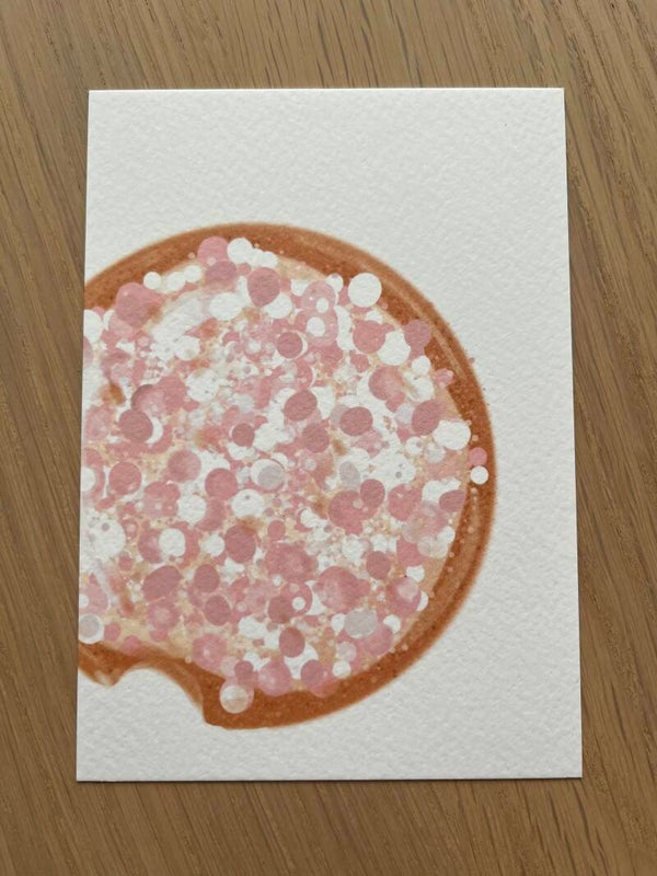 Kaart 'beschuit, roze muisjes'