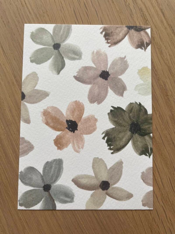 Kaart 'bloemen, groen'