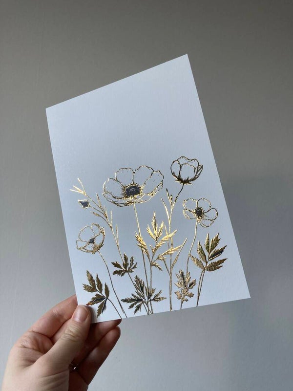 Posterkaart A5 'bloemen'