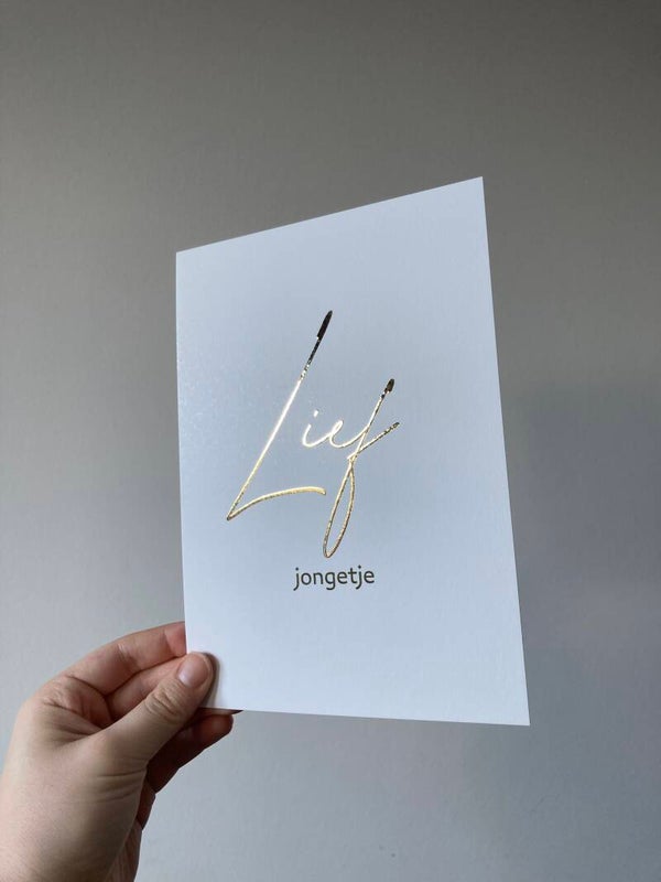 Posterkaart A5 'lief jongetje'