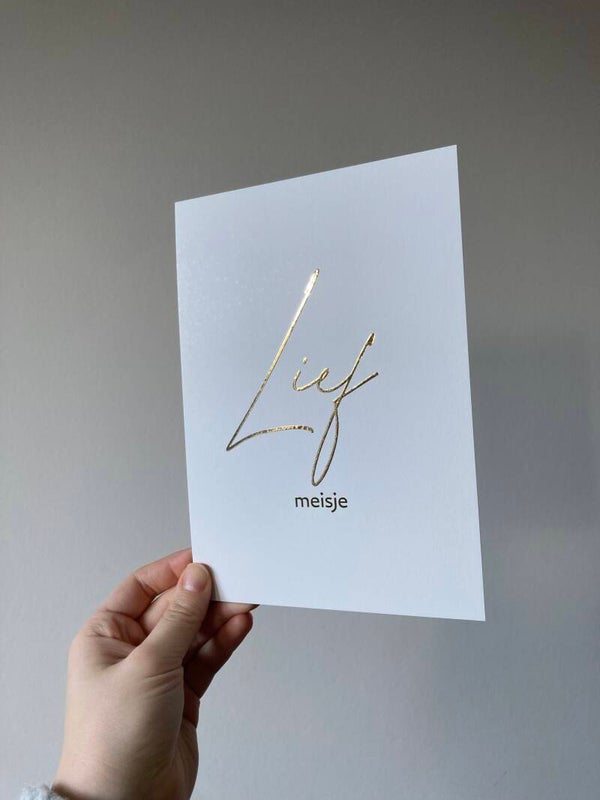 Posterkaart A5 'Lief meisje'