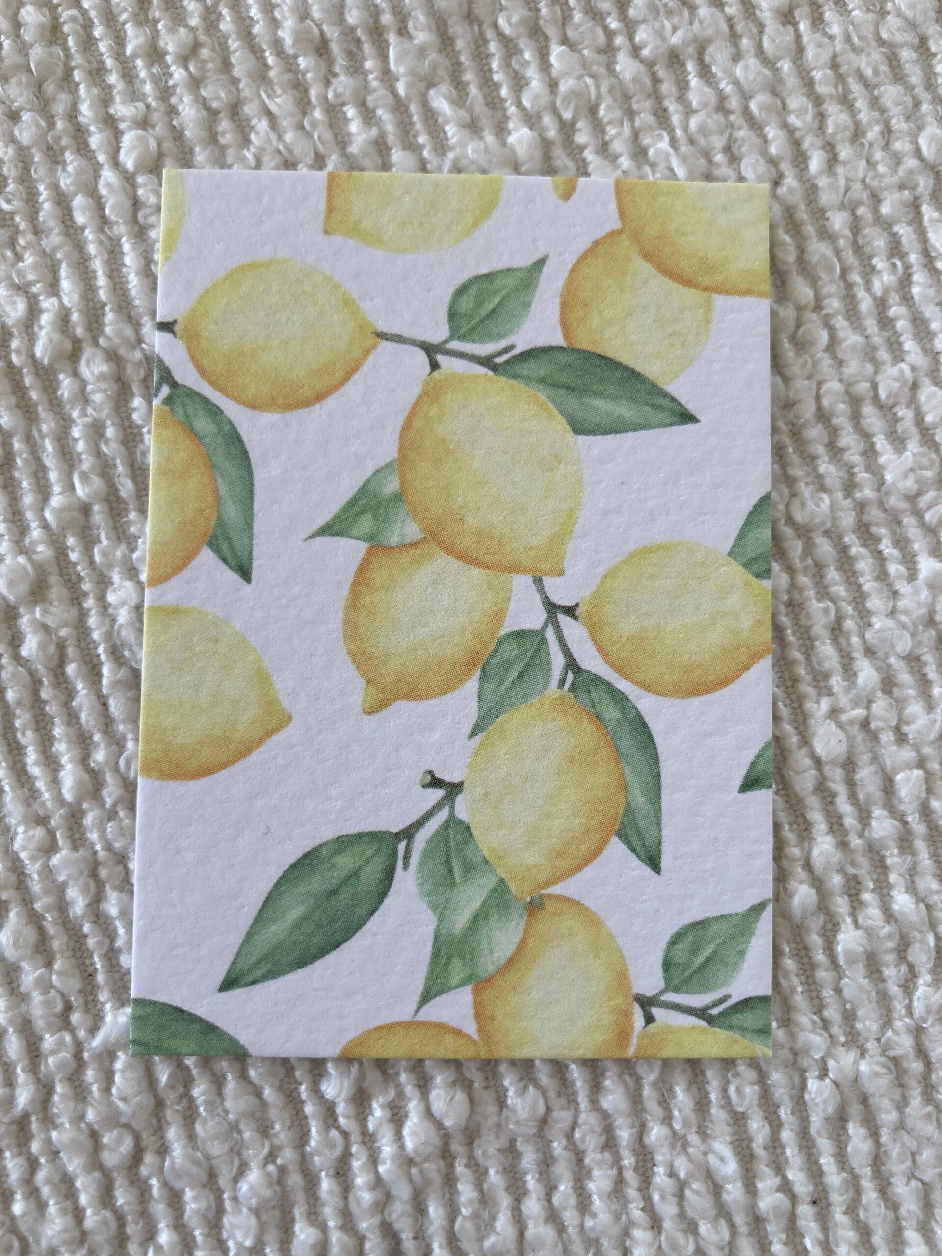 Mini-kaartje ‘citroenen’