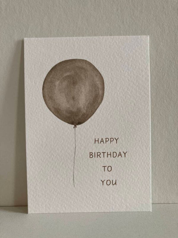 Kaart 'ballon, happy birthday'