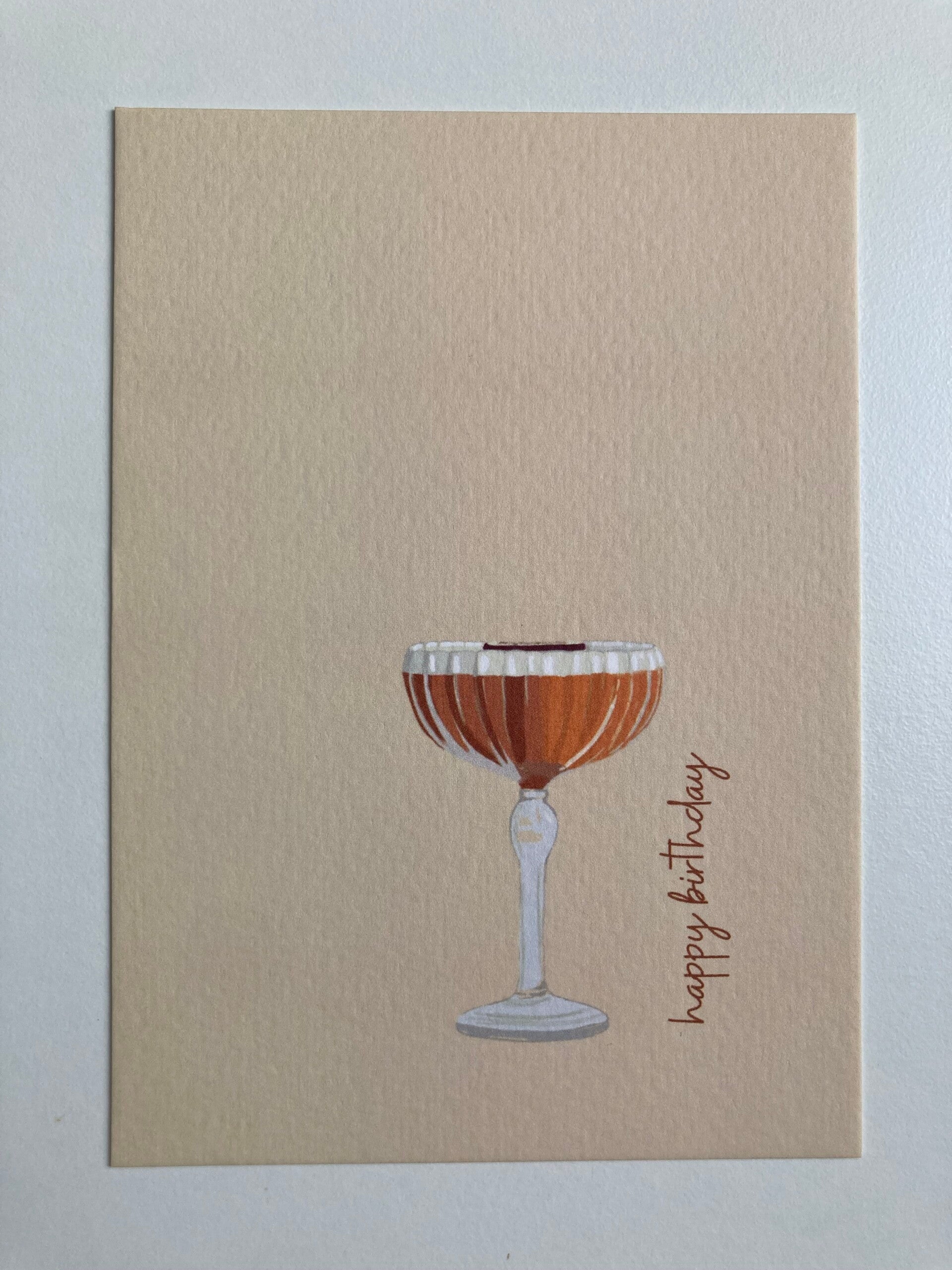 Kaart ‘cocktail, happy birthday’