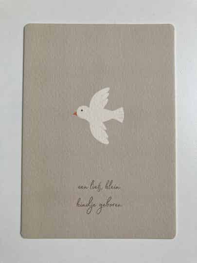 Kaart ‘geboorte, vogeltje’