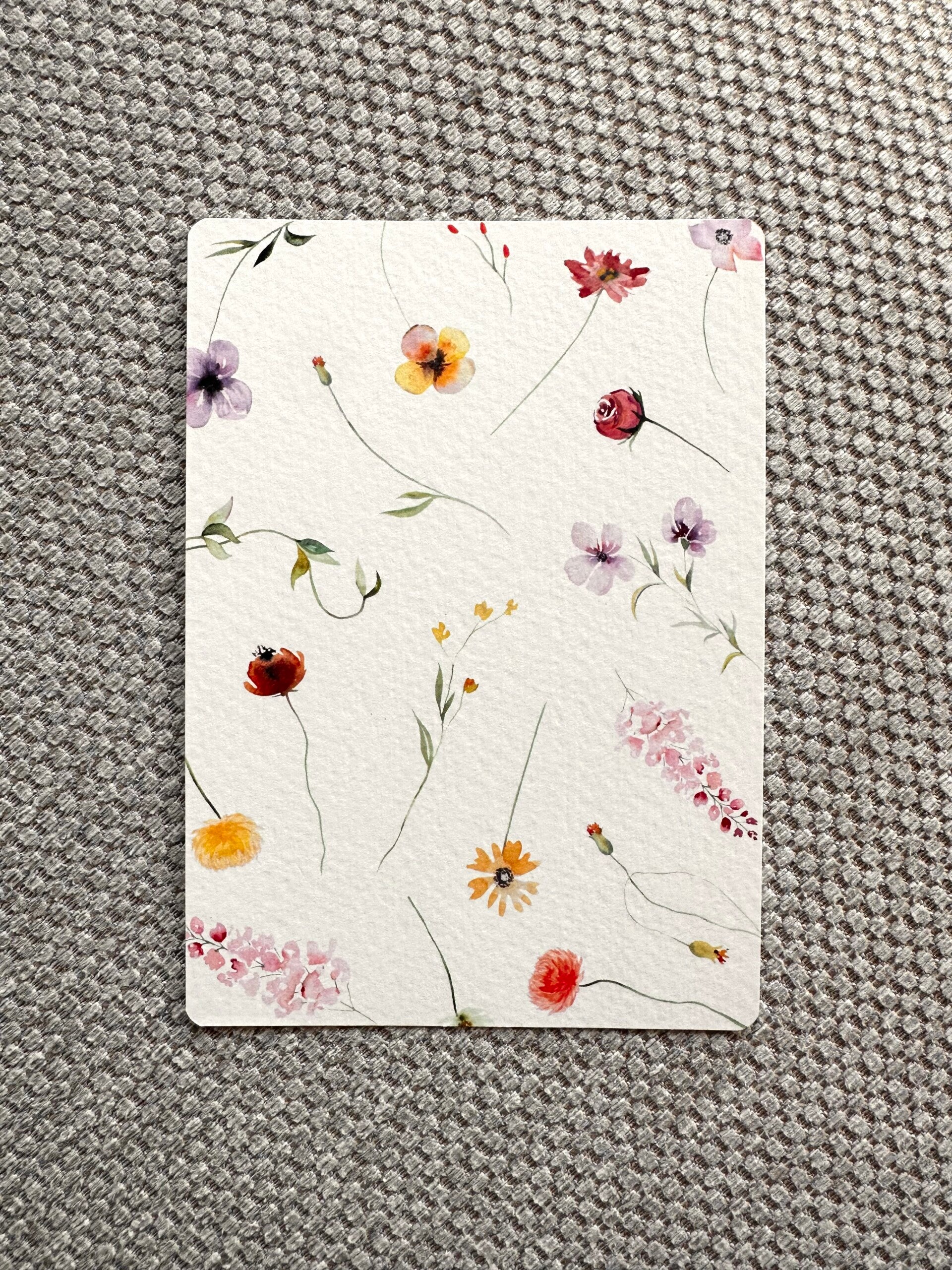 Kaart 'bloemenprint'
