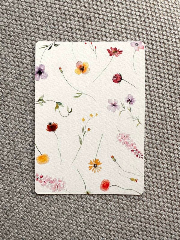 Kaart 'bloemenprint'