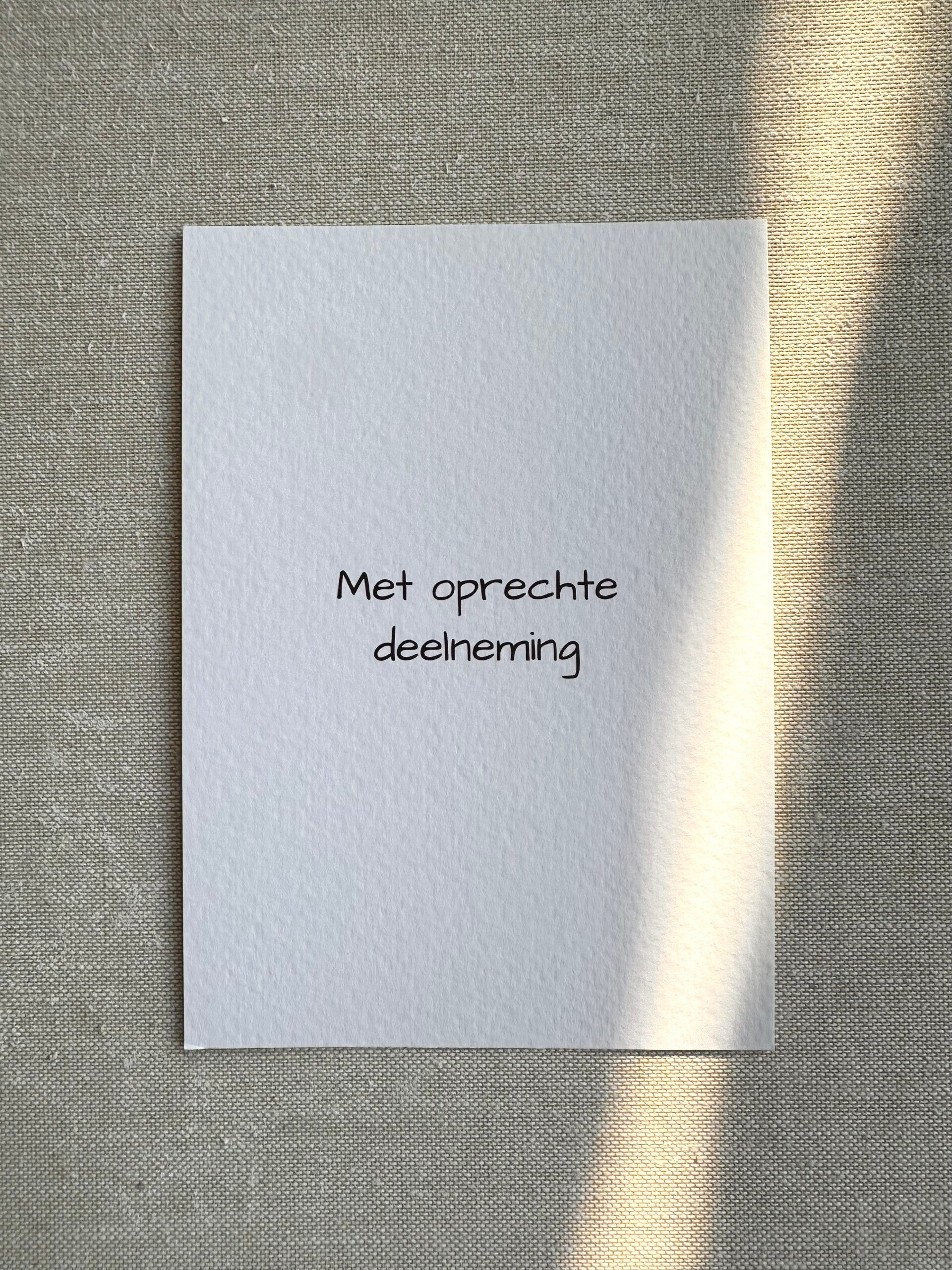 Kaart 'met oprechte deelneming'