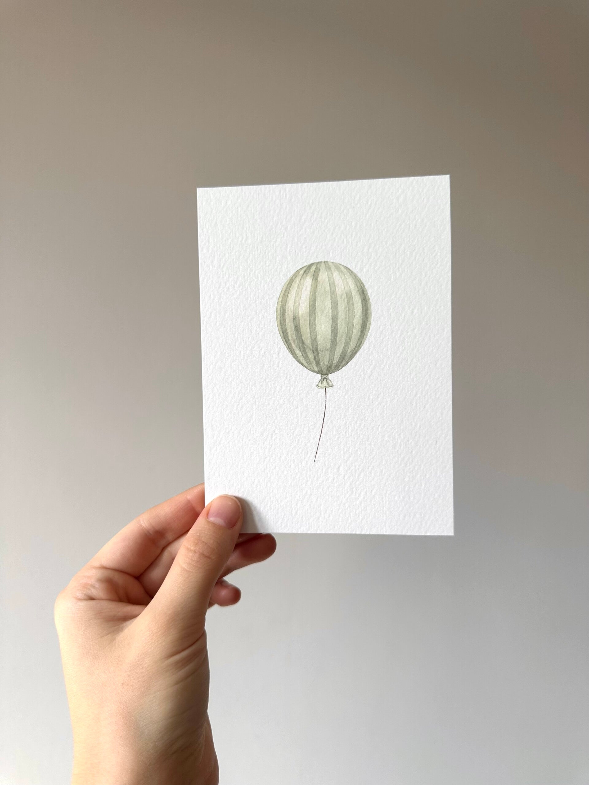 Kaart 'ballon, groen'