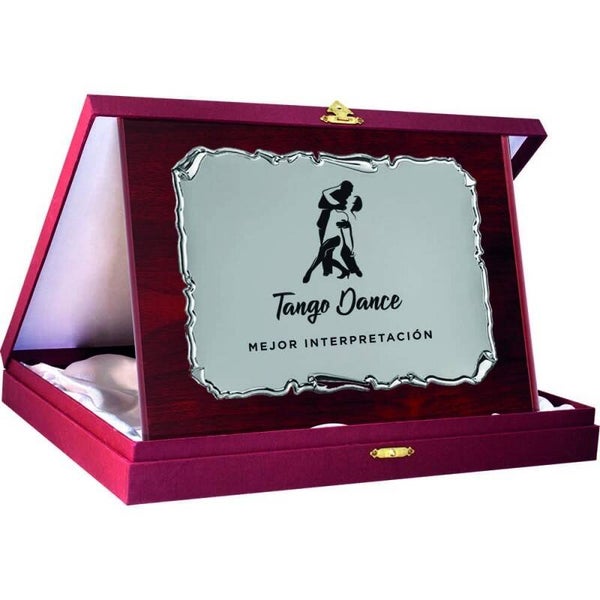 PLACA 17-196 PLATA C/EST.GRANATE SUBLIMACIÓN