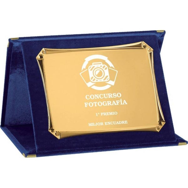PLACA 17-213 DORADA C/ESTUCHE TARGA