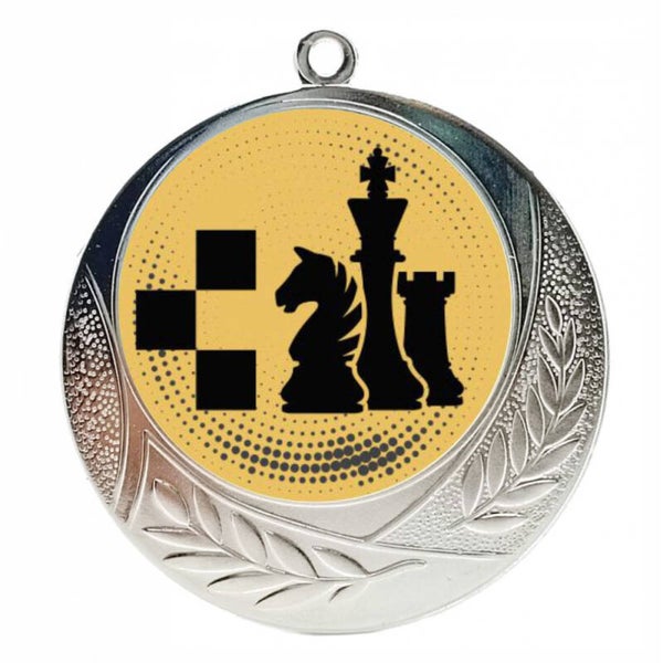 MEDALLA KING PLATA 70MM 0040