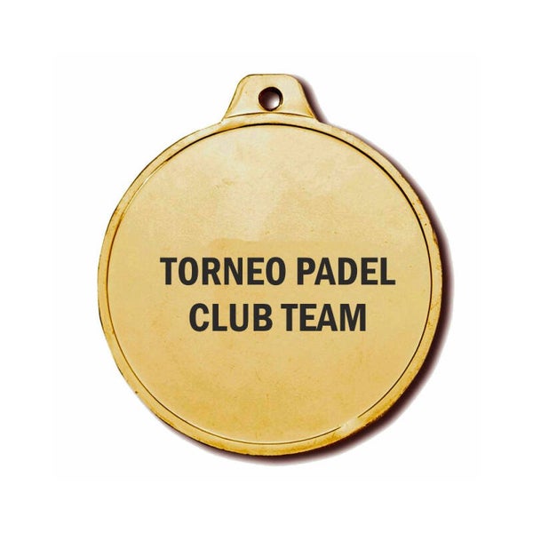 MEDALLA PADEL PRO ORO +10 0048
