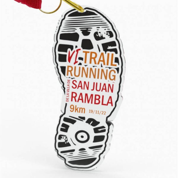 MEDALLA ZAPATILLA ACRYLIC COLOR FINISHER